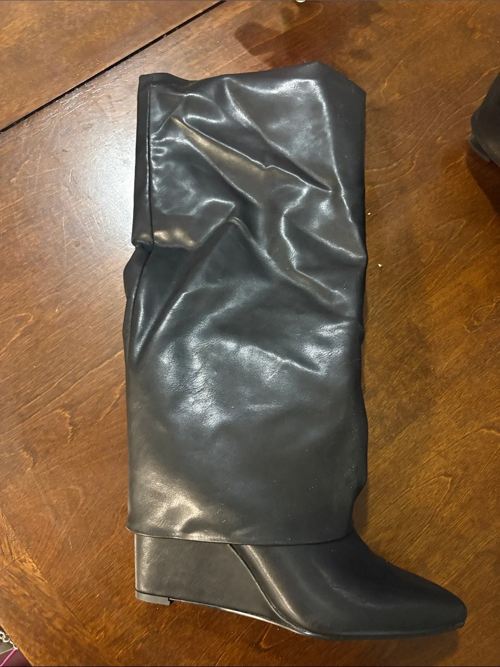 Madden Girl Black Over-the-Knee Slouch Boots
